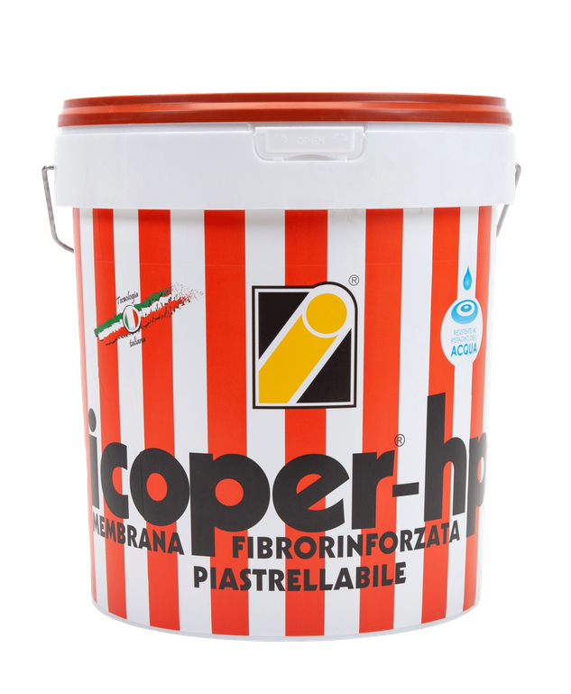უნივერსალური პოლეურეთანის მემბრანა - ICOPER MULTIUSO 20KG ROSSO COPPO — თხევადი ჰიდროიზოლაცია